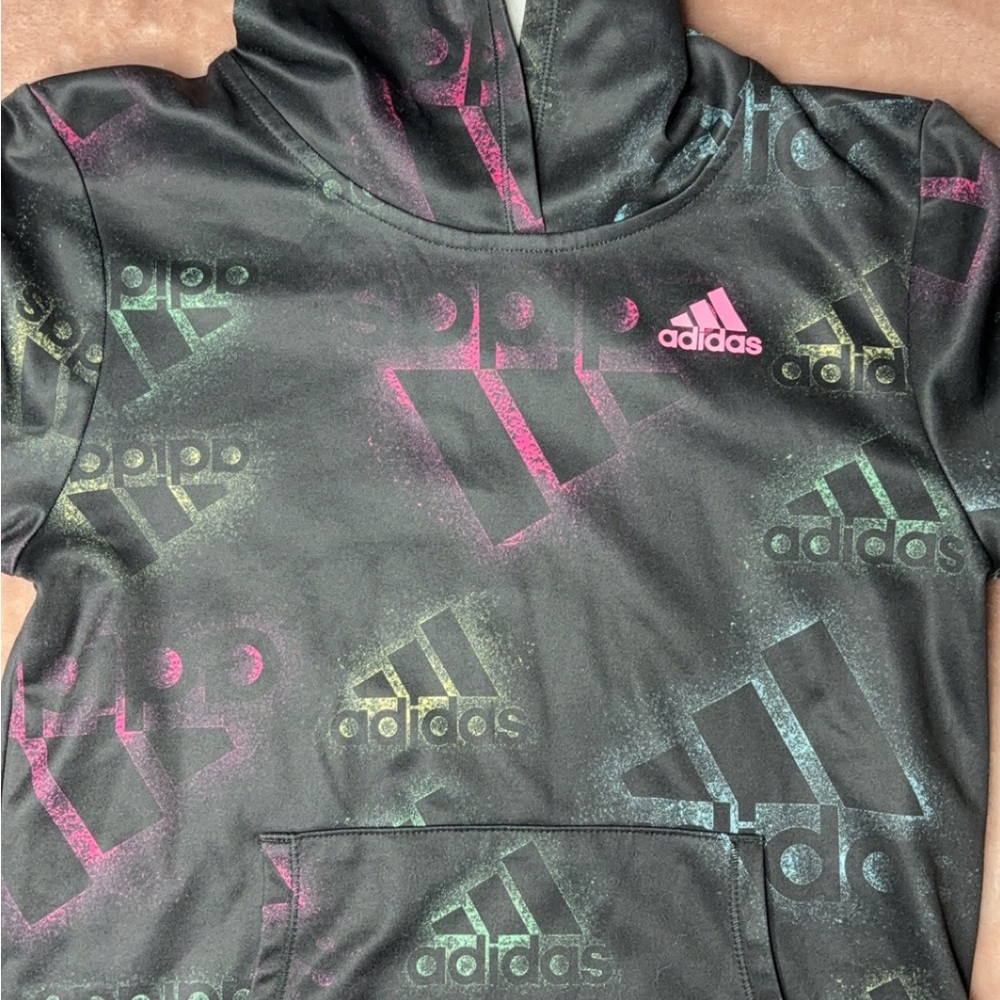 Adidas Multicolor Logo Hoodie